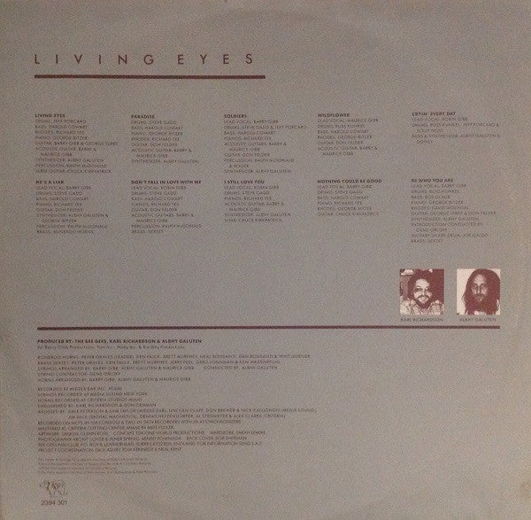 Bee Gees – Living Eyes LP vinyl record, image 8 of 8