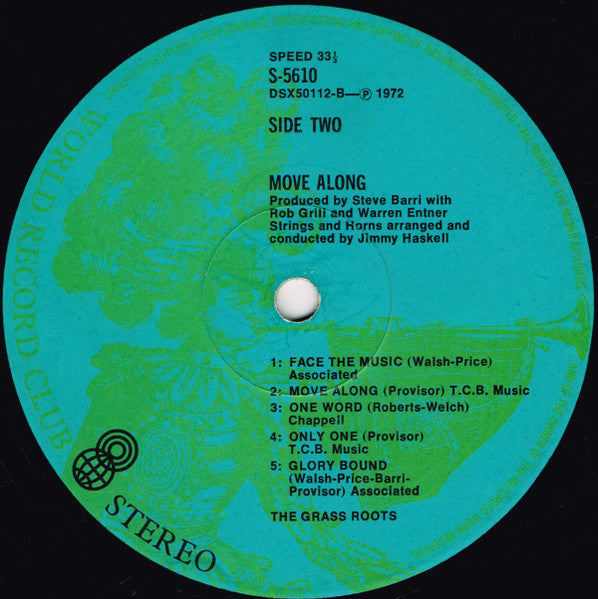 The Grass Roots – Move Along LP vinyl record, image 4 of 5