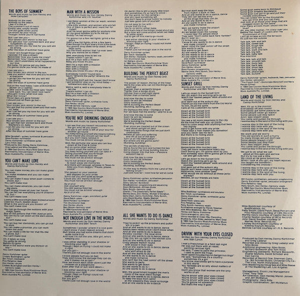 Don Henley – Building The Perfect Beast LP vinyl record, image 6 of 8