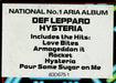 Def Leppard – Hysteria LP vinyl record, image 7 of 7