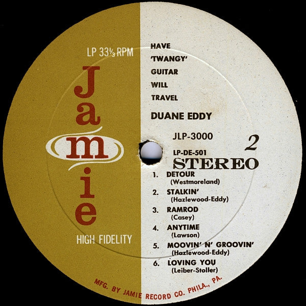 Duane Eddy – Have "Twangy" Guitar Will Travel LP vinyl record, image 4 of 4