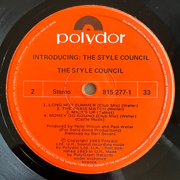 The Style Council – Introducing: The Style Council LP vinyl record, image 4 of 4