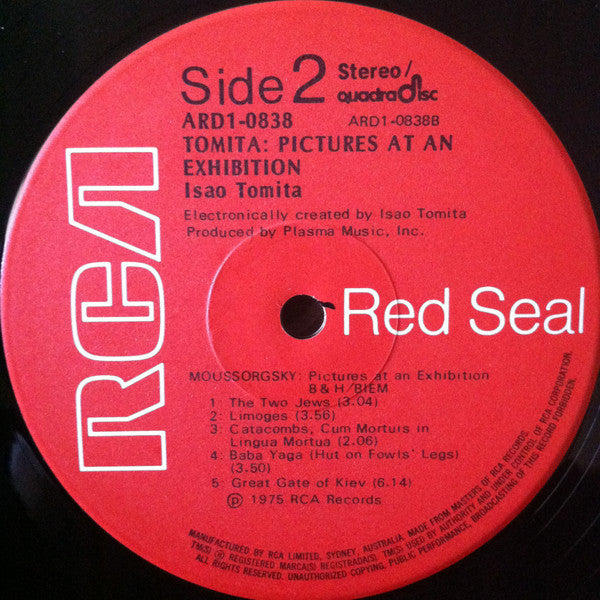 Tomita – Pictures At An Exhibition LP vinyl record, image 4 of 4
