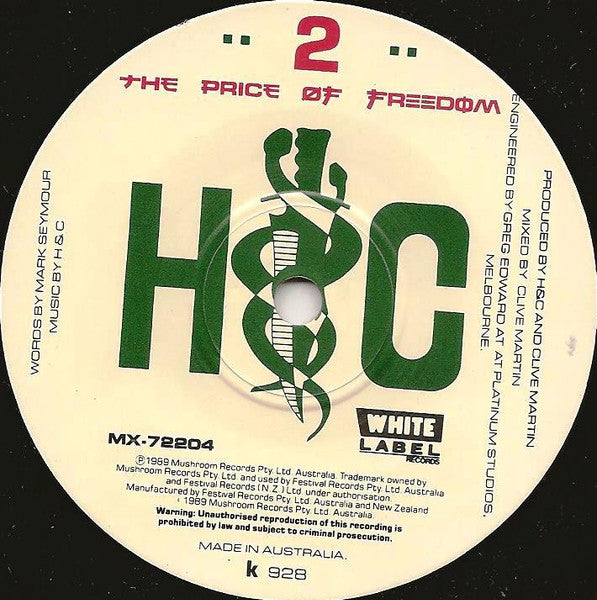 Hunters & Collectors – When The River Runs Dry 7" vinyl record, image 4 of 4
