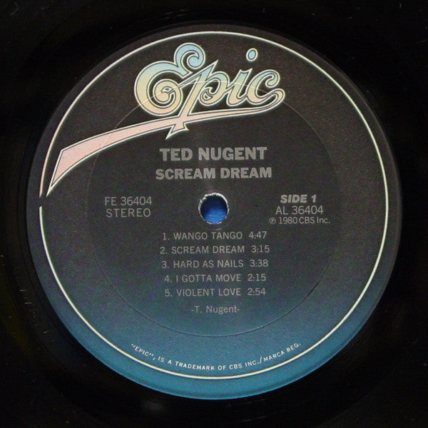 Ted Nugent – Scream Dream LP vinyl record, image 3 of 7