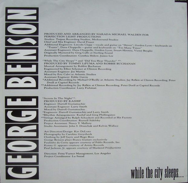 George Benson – While The City Sleeps... LP vinyl record, image 4 of 7