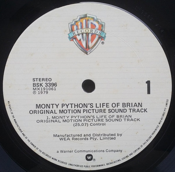 Monty Python – Monty Python's Life Of Brian (Original Motion Picture Soundtrack) LP vinyl record, image 3 of 6