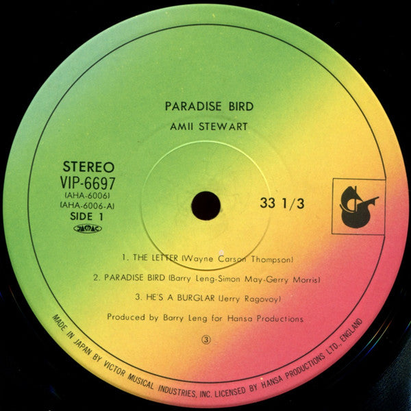 Amii Stewart – Paradise Bird LP vinyl record, image 3 of 7