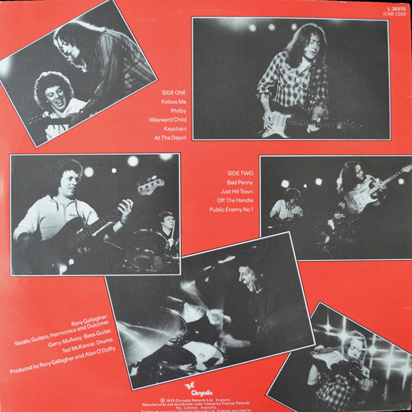 Rory Gallagher – Top Priority LP vinyl record, image 2 of 3