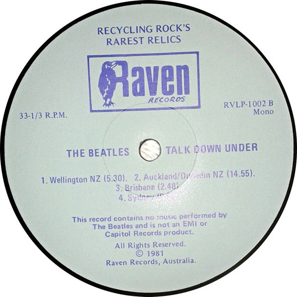 The Beatles – Talk Downunder LP vinyl record, image 4 of 4