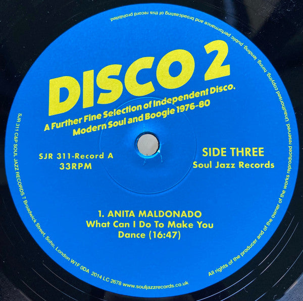 Various – Disco 2 (A Further Fine Selection Of Independent Disco, Modern Soul & Boogie 1976-80) (Record A) (2x12") 12" vinyl record, image 5 of 6