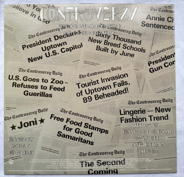 Prince – Controversy LP vinyl record, image 3 of 3
