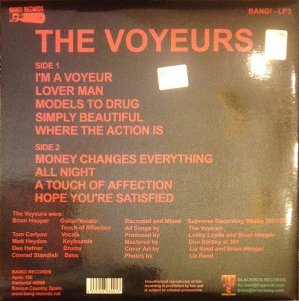 The Voyeurs – The Voyeurs LP vinyl record, image 2 of 8