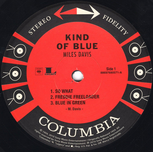 Miles Davis – Kind Of Blue LP vinyl record, image 3 of 6