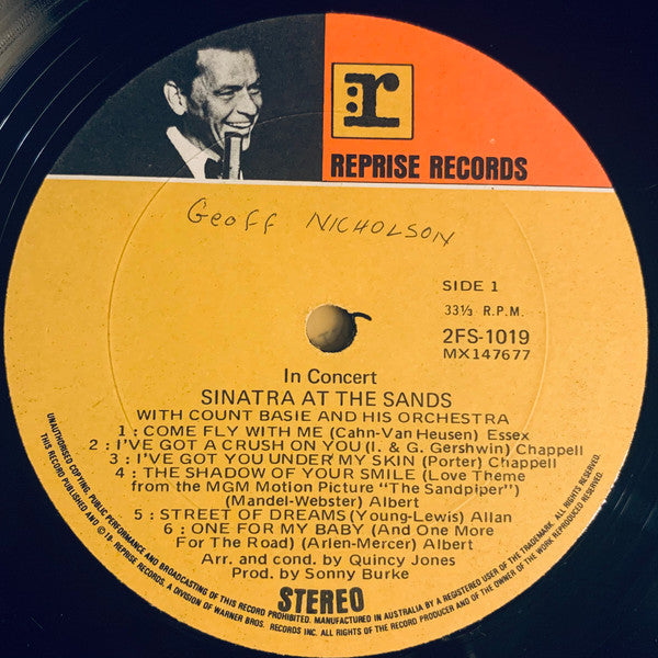 Frank Sinatra, Count Basie Orchestra – Sinatra At The Sands (2xLP) LP vinyl record, image 5 of 10