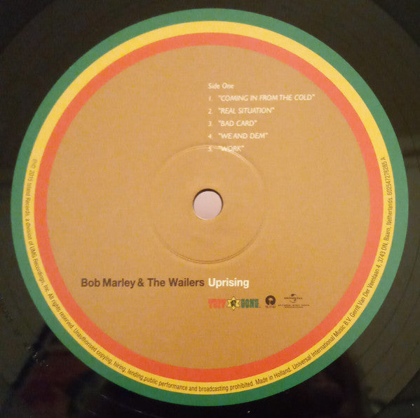 Bob Marley & The Wailers – Uprising LP vinyl record, image 3 of 4