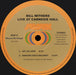 Bill Withers – Bill Withers Live At Carnegie Hall (2xLP) LP vinyl record, image 8 of 8