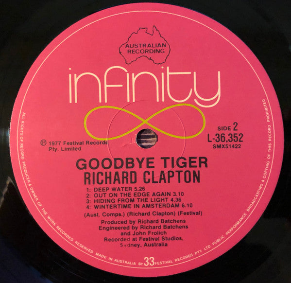 Richard Clapton – Goodbye Tiger LP vinyl record, image 6 of 8