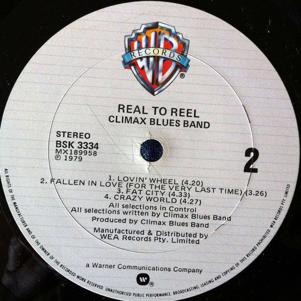 Climax Blues Band – Real To Reel LP vinyl record, image 5 of 5