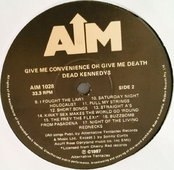 Dead Kennedys – Give Me Convenience Or Give Me Death LP vinyl record, image 7 of 10