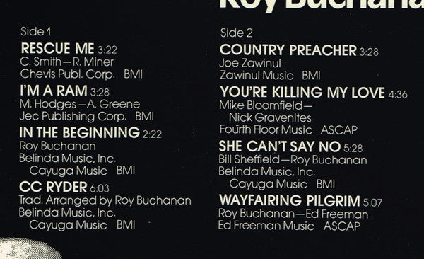 Roy Buchanan – Rescue Me LP vinyl record, image 5 of 7