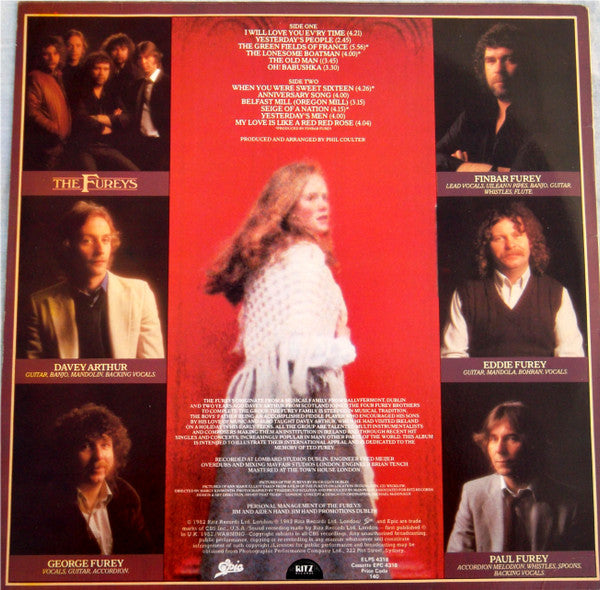 The Fureys – When You Were Sweet Sixteen LP vinyl record, image 2 of 6