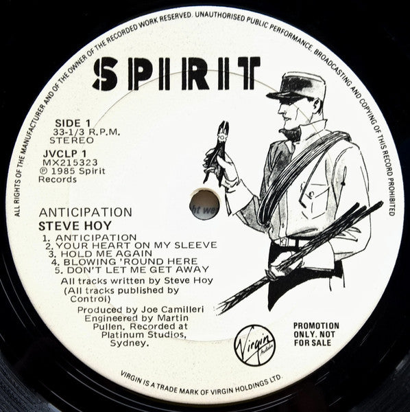 Steve Hoy – Anticipation LP vinyl record, image 3 of 4