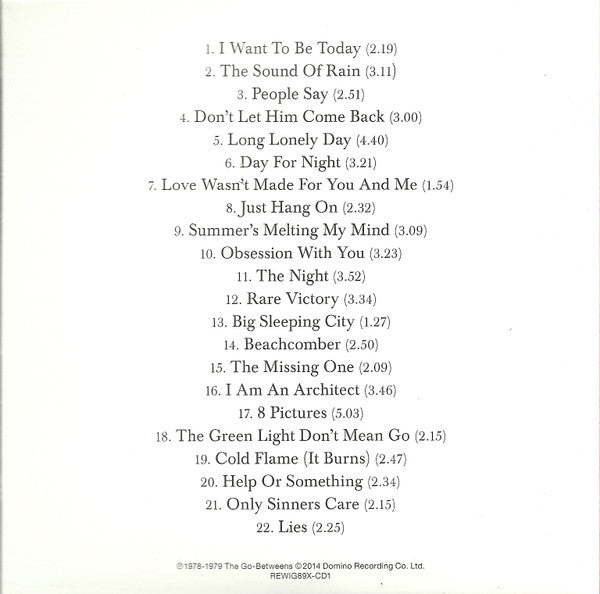 The Go-Betweens – G Stands For Go-Betweens: The Go-Betweens Anthology Volume 1 LP vinyl record, image 5 of 10