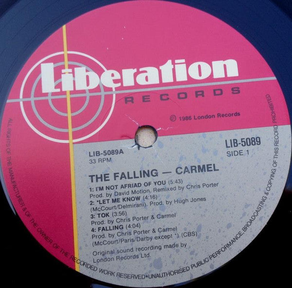 Carmel – The Falling LP vinyl record, image 4 of 5