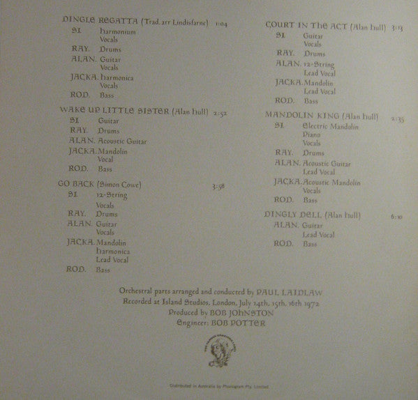Lindisfarne – Dingly Dell LP vinyl record, image 5 of 6