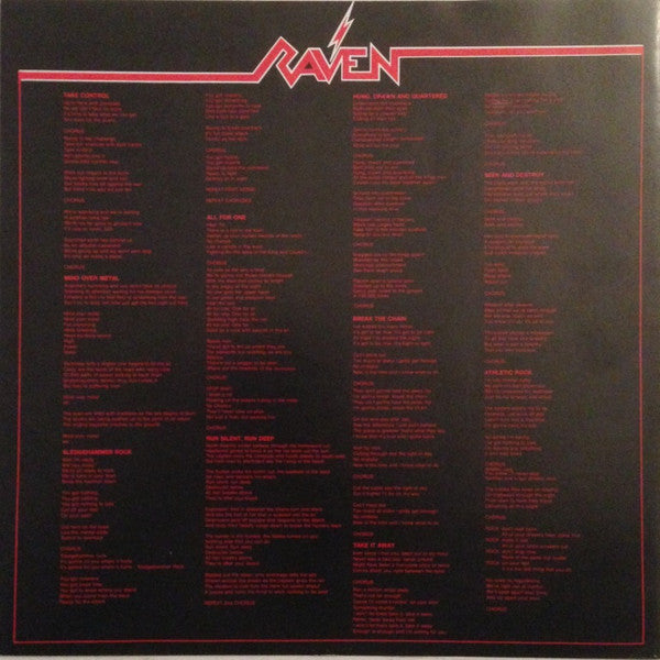 Raven – All For One LP vinyl record, image 5 of 7