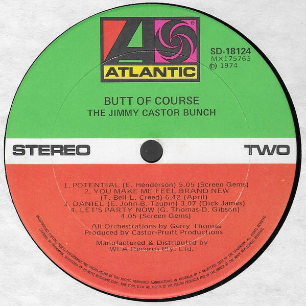 The Jimmy Castor Bunch, The Everything Man – Butt Of Course... LP vinyl record, image 4 of 4