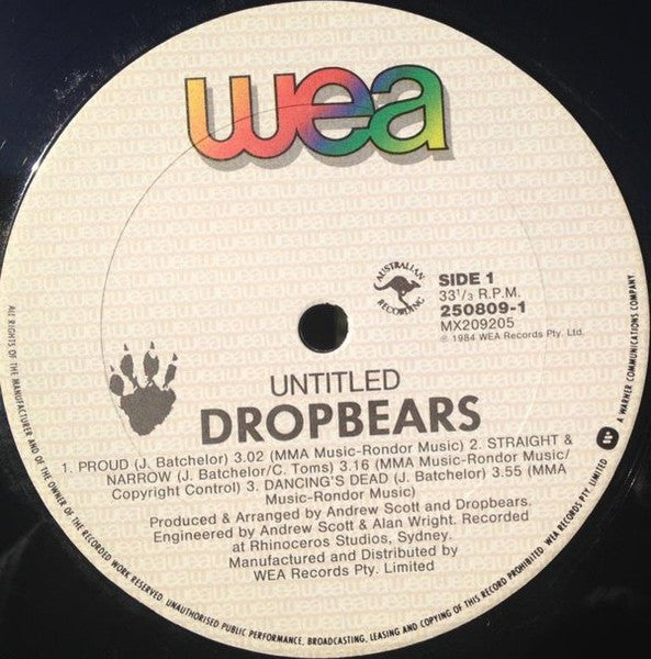 Dropbears – Untitled 12" vinyl record, image 3 of 6