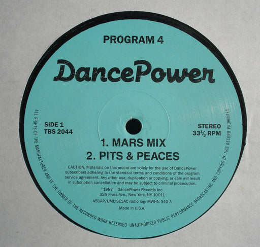 Various – Dance Power - Program 4 12" vinyl record, image 1 of 3