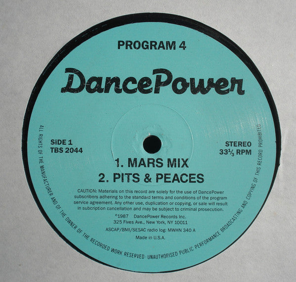 Various – Dance Power - Program 4 12" vinyl record, image 1 of 3
