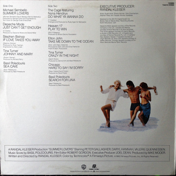 Various – Summer Lovers (Original Sound Track From The Filmways Motion Picture) LP vinyl record, image 2 of 4