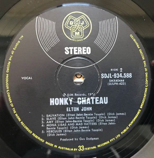 Elton John – Honky Château LP vinyl record, image 6 of 8