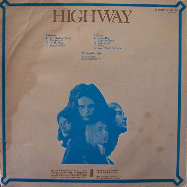 Free – Highway LP vinyl record, image 2 of 4