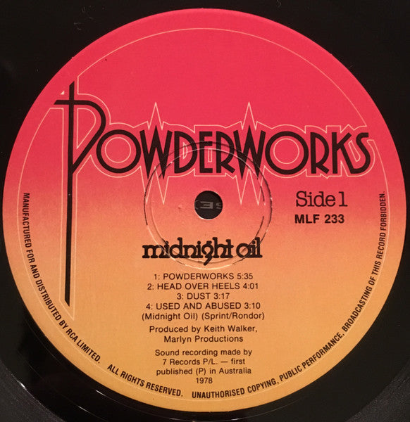 Midnight Oil – Midnight Oil LP vinyl record, image 3 of 6