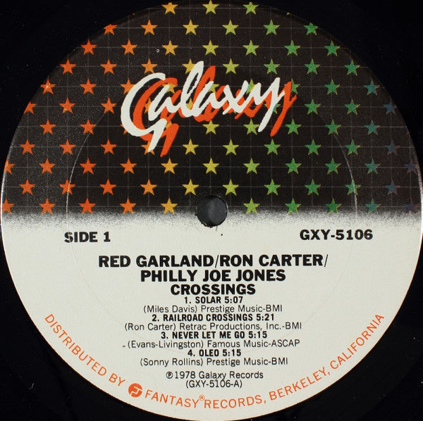 Red Garland, Ron Carter, "Philly" Joe Jones – Crossings LP vinyl record, image 3 of 4