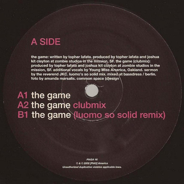 Gold Chains – The Game 12" vinyl record, image 3 of 4
