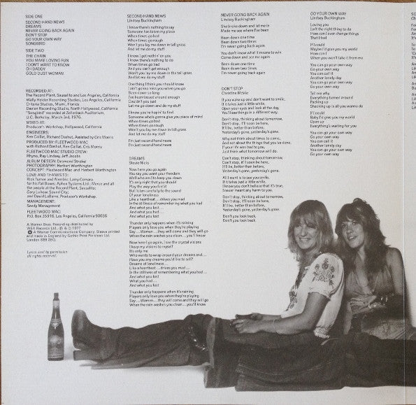 Fleetwood Mac – Rumours LP vinyl record, image 6 of 10