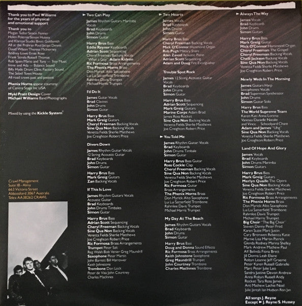 Australian Crawl – Between A Rock And A Hard Place LP vinyl record, image 6 of 6