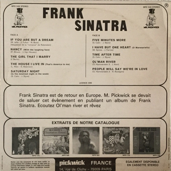Frank Sinatra – Ol'Man River LP vinyl record, image 2 of 3