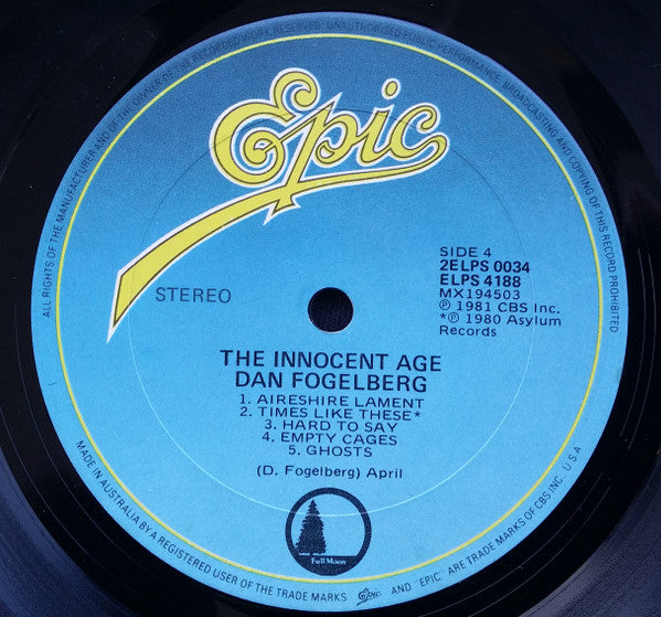 Dan Fogelberg – The Innocent Age (2xLP) LP vinyl record, image 8 of 10