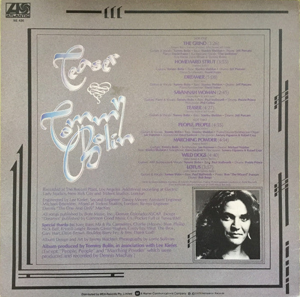 Tommy Bolin – Teaser LP vinyl record, image 2 of 4