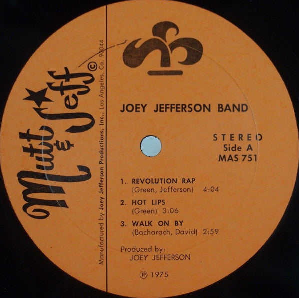 Joey Jefferson Band – The Joey Jefferson Band LP vinyl record, image 3 of 4