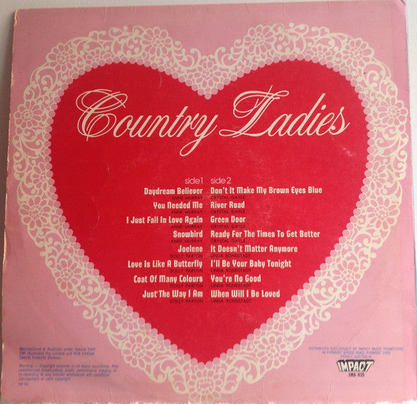 Various – Country Ladies LP vinyl record, image 2 of 4