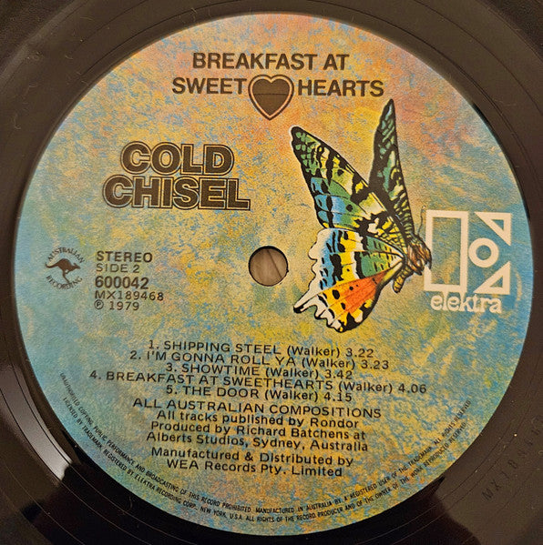Cold Chisel – Breakfast At Sweethearts LP vinyl record, image 6 of 6