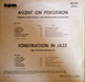 Johnny Pearson, Tony Kinsey – Accent On Percussion / Construction In Jazz LP vinyl record, image 2 of 2